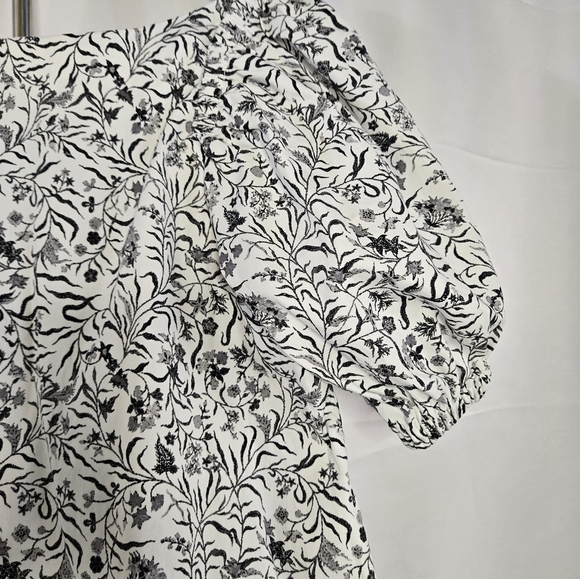 INC International Concepts Puff Sleeve Tiered Midi Dress Size M NWOT - Picture 6 of 12